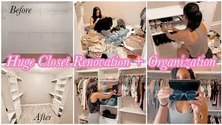 Huge Closet Clean + Organize | Closet Renovation | Organizing Closet | Closet Makeover