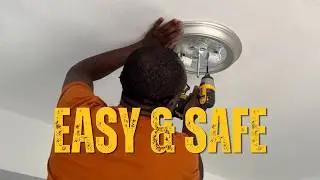 How to Remove a Ceiling Light Fixture Safely | Step-by-Step DIY Electrical Tutorial
