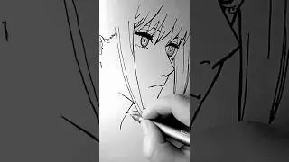 Макима ❥ DRAWING ღ Chainsaw Man #Shorts