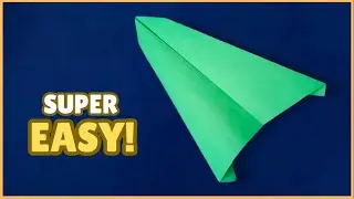 How to Make a Cool Paper Airplane That Flies Far - SUPER PAPER PLANE THAT FLIES STRAIGHT