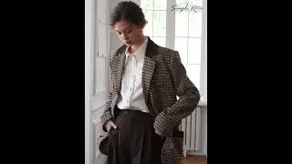 Simple Retro | Sadie Houndstooth Brown Vintage Blazer | 2021 A/W
