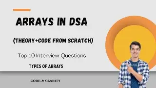 Array in DSA (Theory + Java Code) | Top 10 Interview Questions | Types of Arrays | Explanation