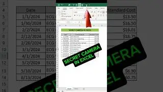 SECRET CAMERA in Excel