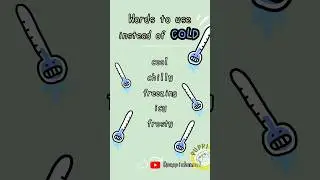 Words to use instead of #Cold |#synonyms #learnenglish #englishvocab #shorts #dailyenglish #esl
