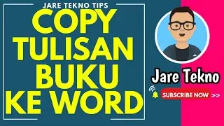 Cara menyalin tulisan di buku ke dalam word dengan mudah