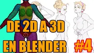 como hacer #chica estilo #anime en #blender 2024 #parte #4 (Asahi ) español(Retopología) / TaktGame