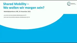 Shared Mobility – wo wollen wir morgen sein?