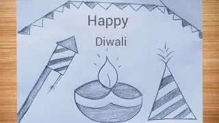 Happy Diwali drawing easy step by step@DrawingTalent