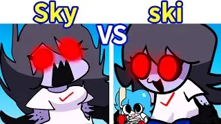 Friday Night Funkin': Ski VS Sky Update FULL WEEK + Cutscenes [FNF Mod/HARD]