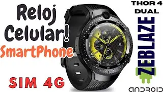 RELOJ CELULAR SIM 4G ZEBLAZE THOR 4 DUAL 2 CAMARAS ANDRO PURO #zeblaze #smartwatch