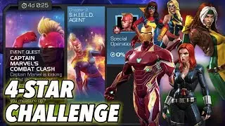 4-Star Challenge in Captain Marvel's Combat Clash! | Marvel Contest of Champions