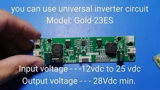 LCD / LED TV  conversion (CCFL tube light to LED)