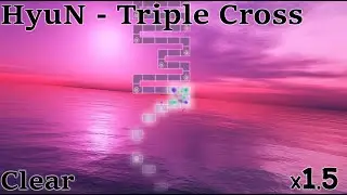 ADOFAI Custom TH | HyuN - Triple Cross x1.5 By 헤르니