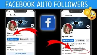 Get 1,000,000 FOLLOWERS on Facebook || Facebook Auto Followers || Increase Facebook Followers 2023