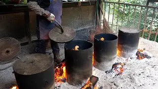 강철 양동이 치킨구이와 산속 생선구이-대만 길거리음식