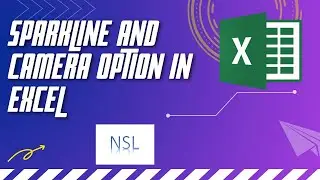 Sparkline and Camera option in excel