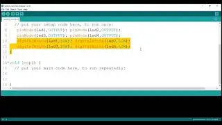 Blinking led program using Arduino