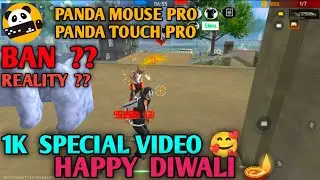 1K🎉 SPECIAL VIDEO ❣️ || PANDA MOUSEPRO 🐼 BAN ??🚫 FREEFIRE🔥 PLAY WITH KEYBOARD ⌨️AND MOUSE 🖱️