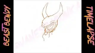 How to draw Beast Bendy (digital) (general audiences)