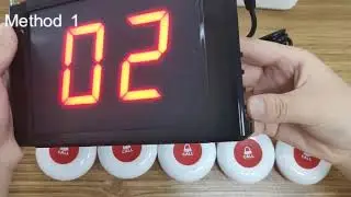 Wireless Restaurant Paging System with 5 Call Buttons——How To Delete Buttons