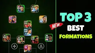 Top 3 Best Formations In eFootball 2024 Mobile || Best Formation eFootball 2024 🔥