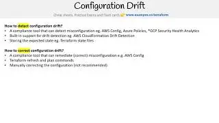 Terraform — Configuration Drift