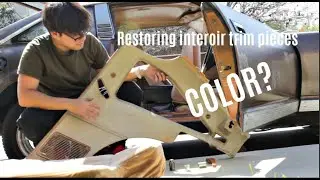 Restoring & Painting The Datsun 280ZX Interior trim Pieces  (PART 1)