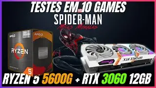 Ryzen 5600g + Rtx 3060 12GB - Igame Teste em 10 Games