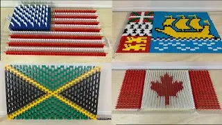 (NEW) North American Flags in 44,000 Dominoes