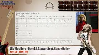 🎻 Lily Was Here - David A. Stewart feat. Candy Dulfer Bass Backing Track with chords and lyrics
