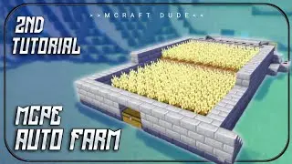 how to build an automatic farm in minecraft | auto farm | mcpe..