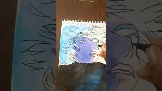Gojo realistic drawing. #shorts #art #trending #gojo #viralshort