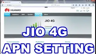 JIO 4G APN SETTING IN E8372 HUAWEI 4G WINGLE