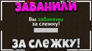 МЕНЯ ЗАБАНИЛИ ЗА СЛЕЖКУ! СЛЕЖКА ЗА ИГРОКАМИ НА СЕРВЕРЕ MINECRAFT PE!