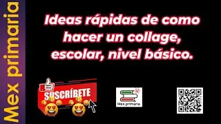 Ideas, básicas , para formar, un, collage, escolar, básico, sencillo