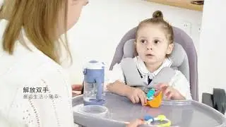 pouch k20 foldable multifunctional and comfortable modern fabric portable baby high chair