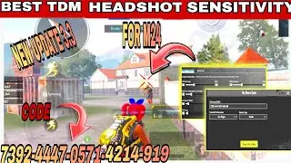 NEW 3.3 UPDATE🔥BGMI M24 AUTO HEADSHOT SETTINGS | TDM HEADSHOT SENSITIVITY | M24 TIPS AND TRICKS
