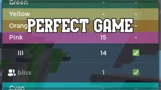 I Carried Bliss In A Near Perfect Game | Roblox Bedwars