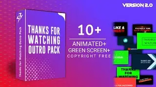 Thanks For Watching Outro Pack Version 2 by MrSid