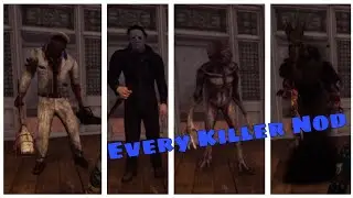 Every Killer Nodding | Dead by Daylight (i forgot spirit don't yell at me)