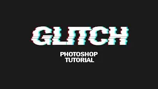 Photoshop tutorial for beginners | Glitch text effect ~ adobe photoshop cc