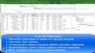 Зачем нужен Microsoft Project ?