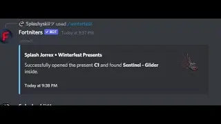 How to claim more than 1present a day and how to open fortnite  present using fortniters discord bot