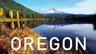 FLYING OVER OREGON - Relaxing Music & Amazing Beautiful Nature Scenery For Stress Relief