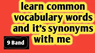 IELTS vocabulary | 80 vocabulary synonyms for ielts writing ieltsspeaking Reading Listening @IELTS