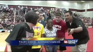 Germantown's Taury Dixon receives player of the week award