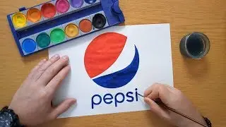 How to draw the pepsi logo