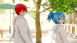 【MMD 暗殺教室】September【Akabane Karma & Shiota Nagisa】