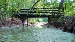 River Flowing Under Bridge - Sound of Water - Sounds of Nature - Relaxing Sounds
