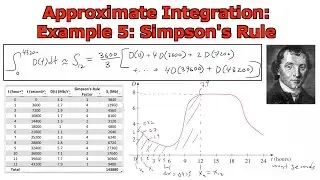 Approximate Integration: Example 5: Simpson's Rule Application